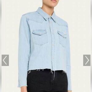 MOTHER Light Blue Button Down Shirt